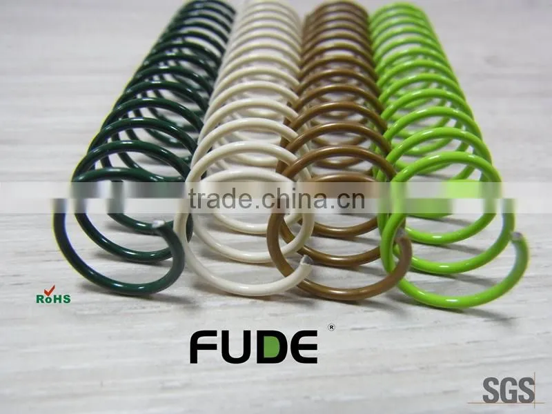 FUDE Nylon coated wire coil single spiral for school supply