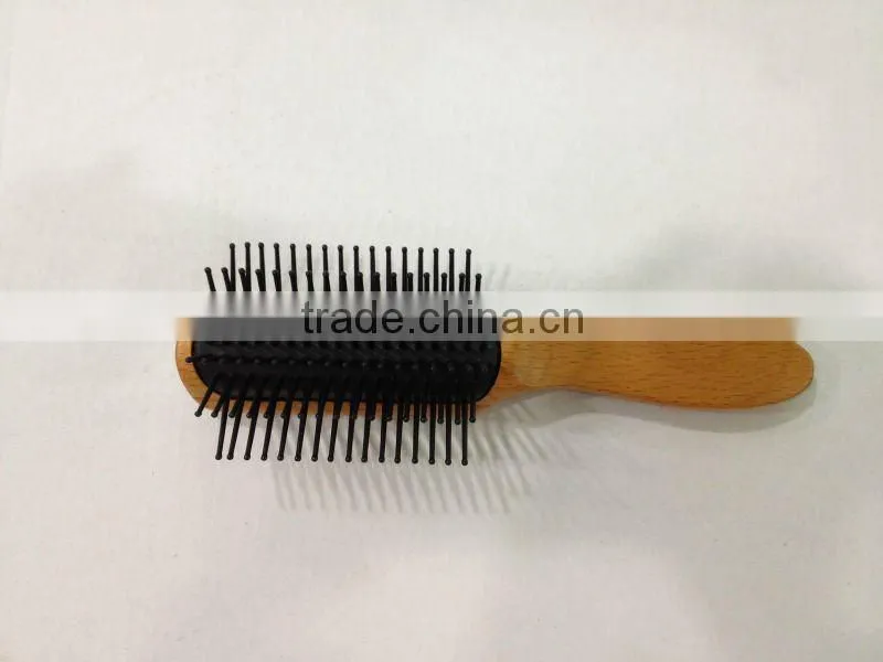 wood styling hair brush