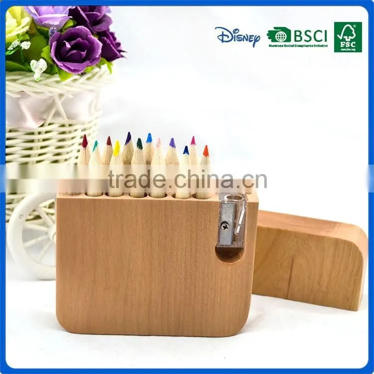 Direnct sale recycle colored pencils with sharpener