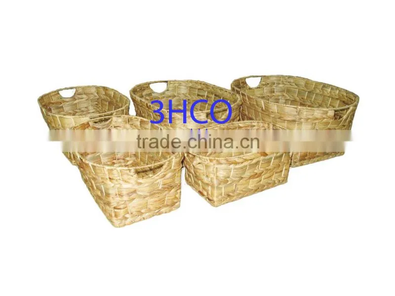 2015 New Product Water Hyacinth Basket for Home Decoration and Furniture