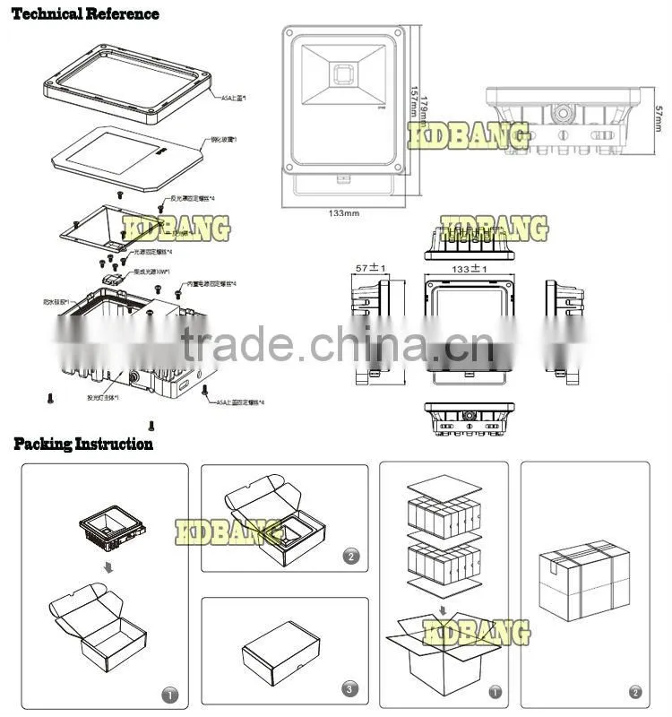 Online store high quality 10w led advertising light