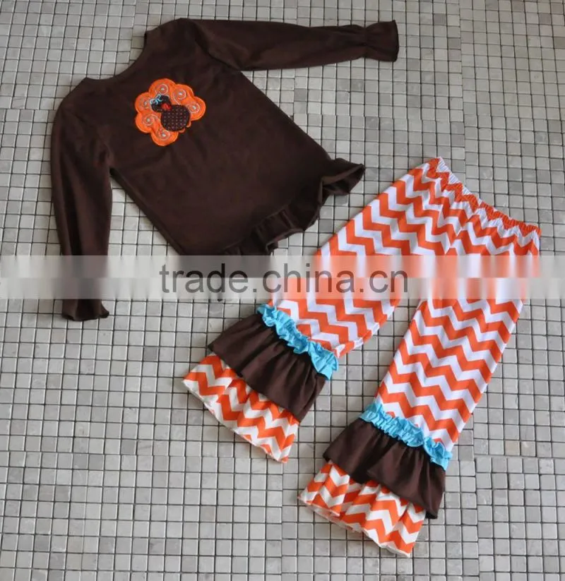 trendy western baby turkey thanksgiivng boutique with polka dots