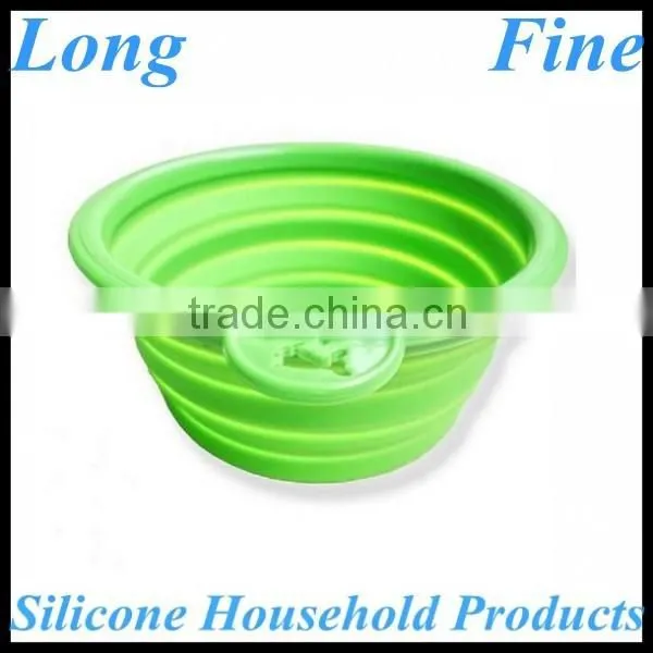 Durable Colorful Fancy Silicone Collapsible Bowl