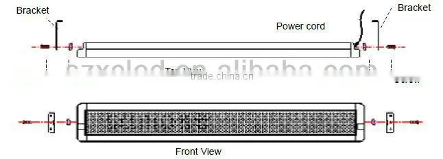 Single line European chars P7.62-7*80R LEDdisplay