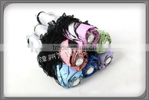 LB315 eye-catching color promotional gift lace wedding umbrella