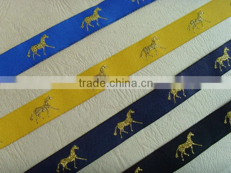 high quality polyester plain horse ribbon