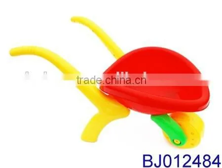 Good quality plastic toy children sand beach toy truck with shovel and molds