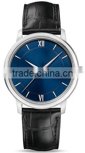 New simple leather band watches men luxury brand