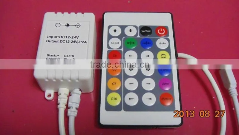 Support WS2811, LPD6803 Dream- Color 24 Keys IR LED Controller