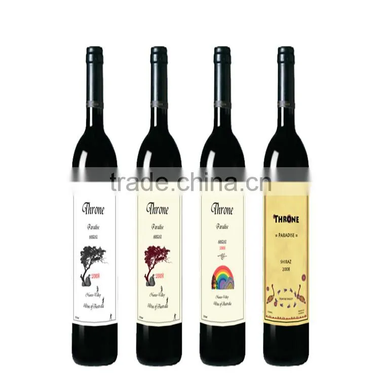 Beautiful fancy custom 4C printing mineral water bottle printing label