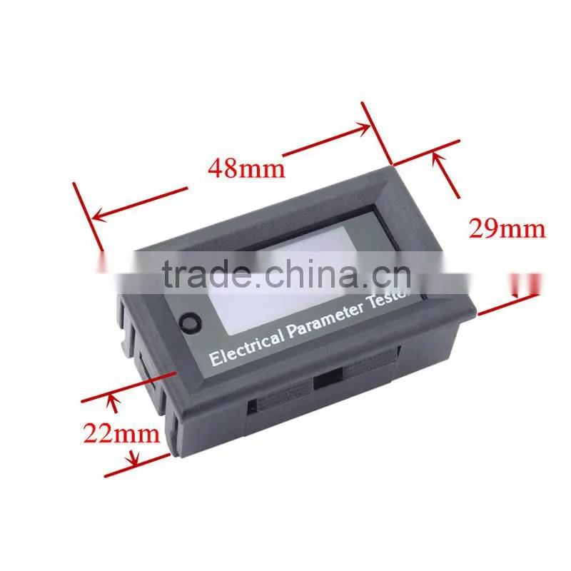 Hot selling DC Meter Voltage Current Time Power Watt Capacity Panel Meter, Car Battery Tester