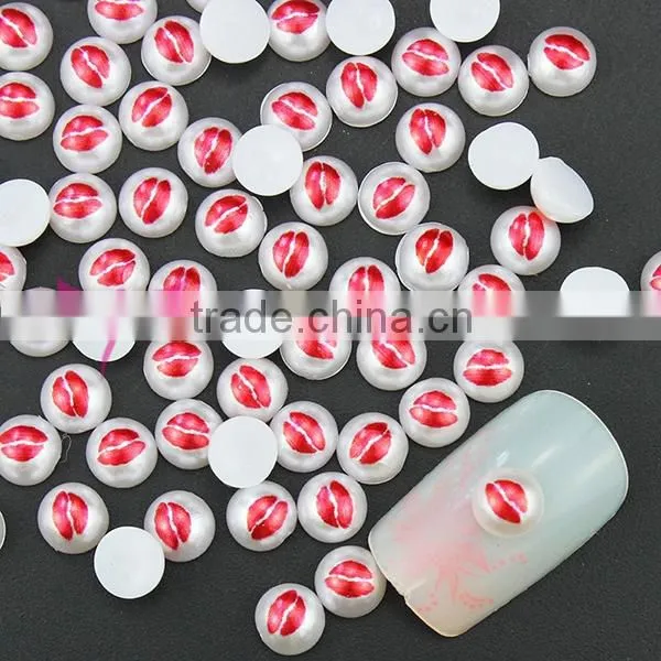 half cut pearls,nail pearl Easam nail art decoration