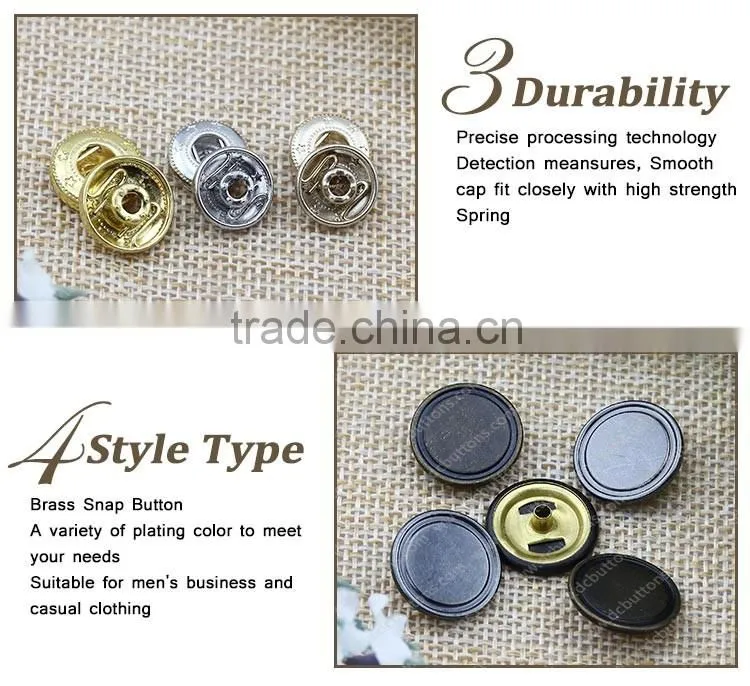As Customized Logo Metal Button Snaps,Snap Fastener for Jacket