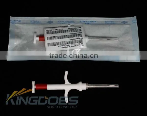 RFID Syringe embedded glass transponder