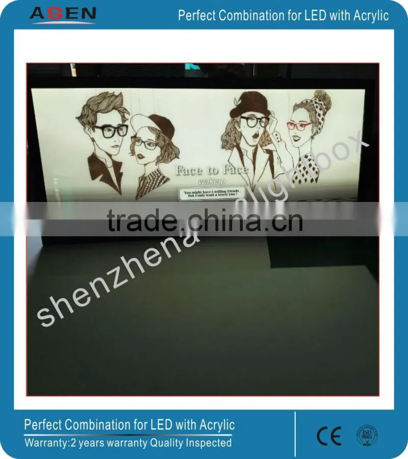 Black Frame LED Magnetic Light Box
