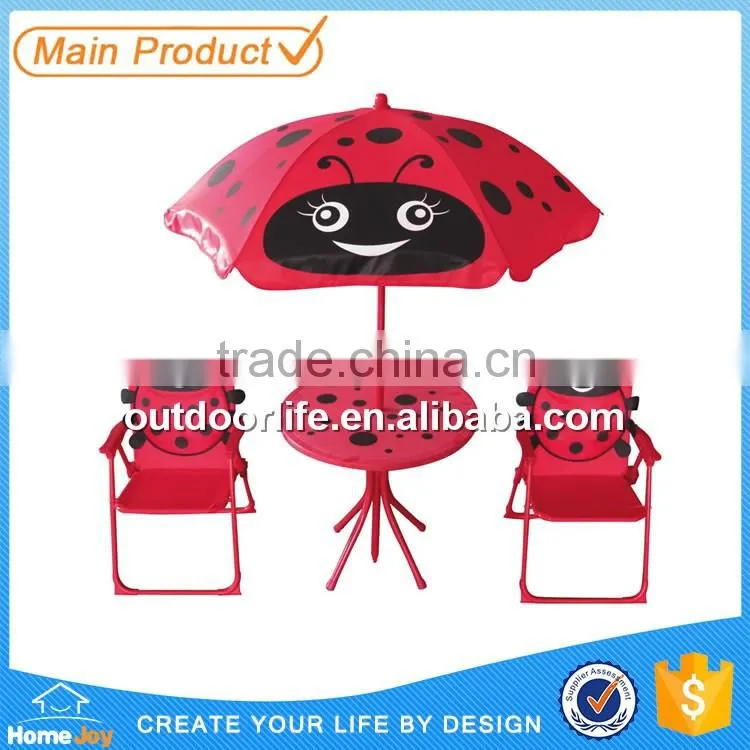 Lovely kids patio set with umbrella, table and chairs set, kids outdoor furniture