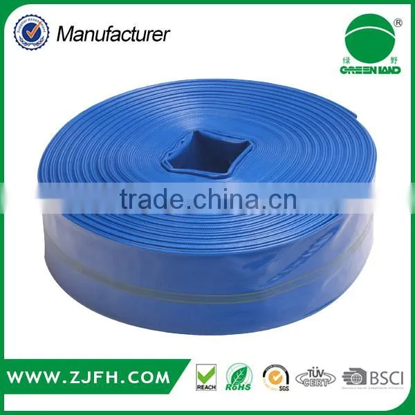 blue red color 2bar 3bar 4bar PVC layflat hose water irrigation high quality