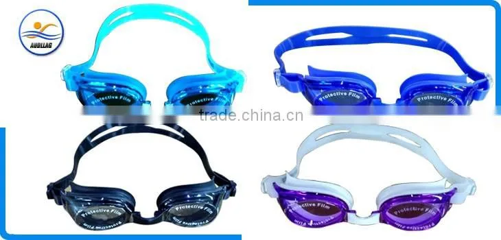 Good price silicone green swimming goggles for children