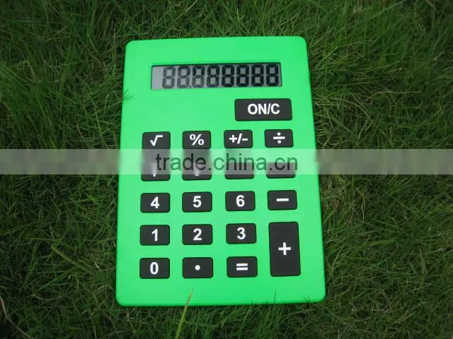 NEW DESIGN DUAL POWER COLOR MINI POCKET HAND-HELD CALCULATOR