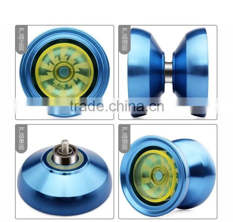 YJ Patent Design Aluminum Finger Spins YOYO With Hubstack PK Yoyo Factory