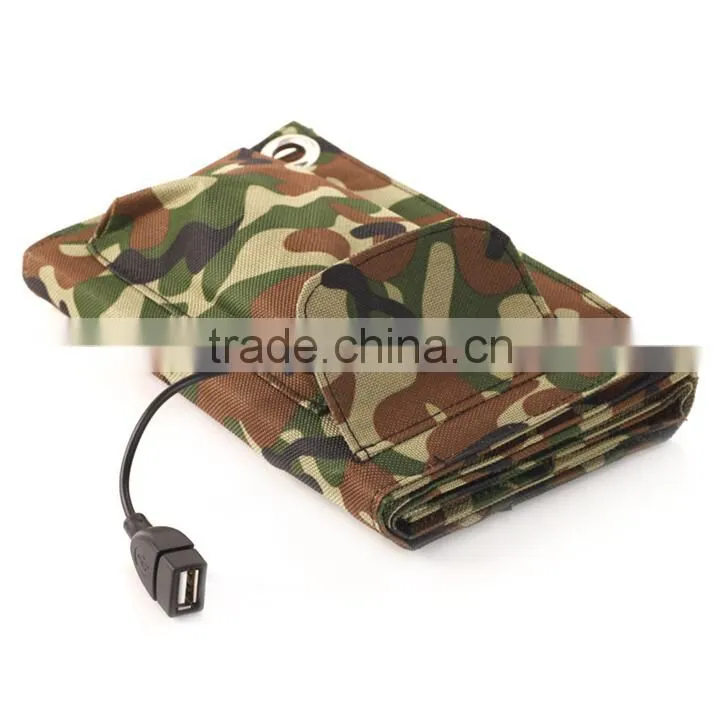 5V 8W Solar USB Panel Battery Power Bank Pack Charger External Solar Power Bank Outdoor Emergency Charger for Tablets PC iPhone