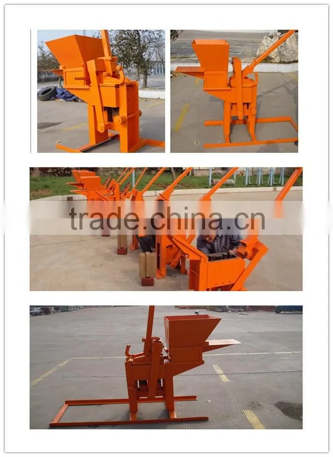 HR1-30 manual interlocking brick making machine hand press clay brick machine low cost sand soil brick machinery