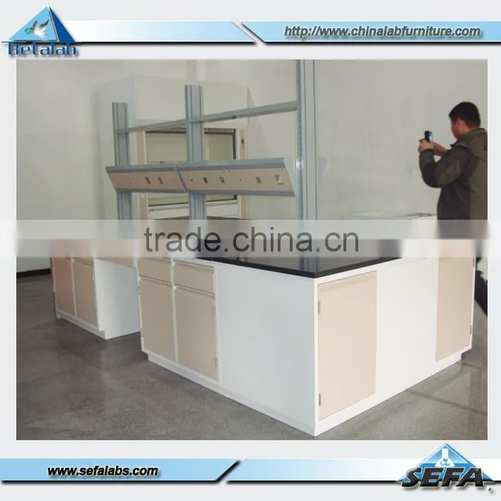 Floor Mounted Full Steel Laboratory Workbench