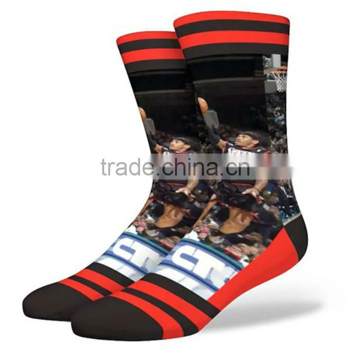 custom dye sublimation printing socks, custom sublimation socks, wholesale custom print socks