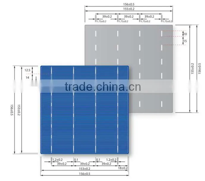 Taiwan solar cells 4BB poly cells