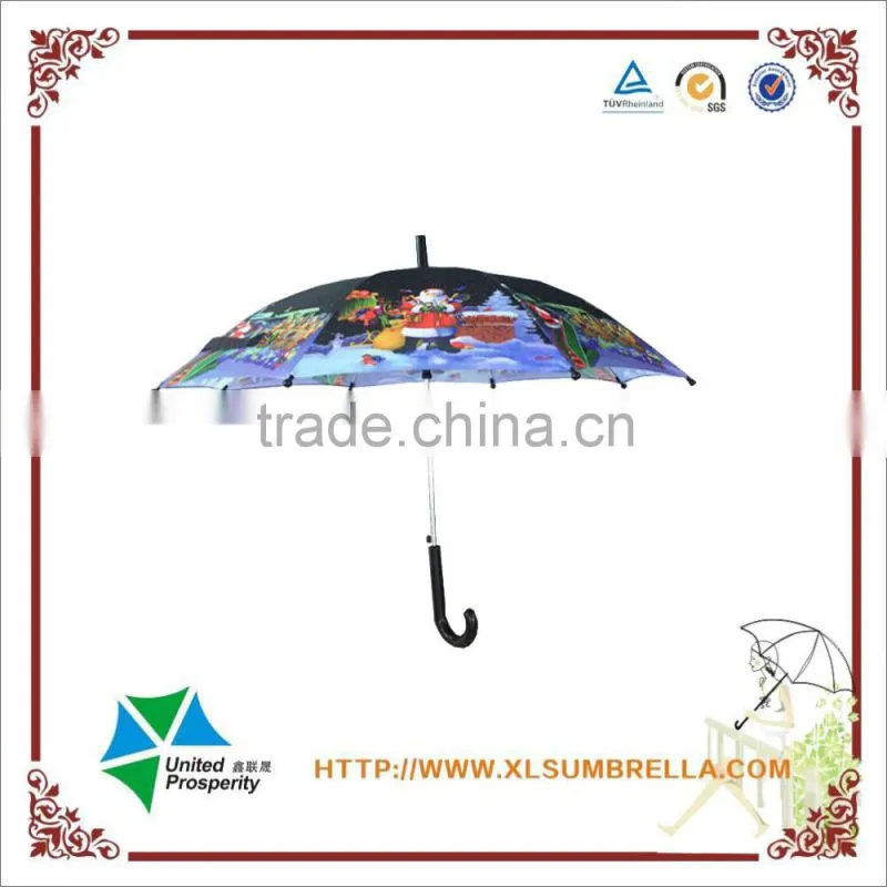 16'' Christmas Santa Claus umbrella for christmas gift