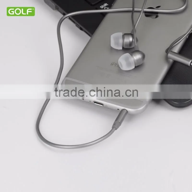 Handsfree Stereo Mobile Phone Earphone In Ear Corded Metal Earphone Made In China