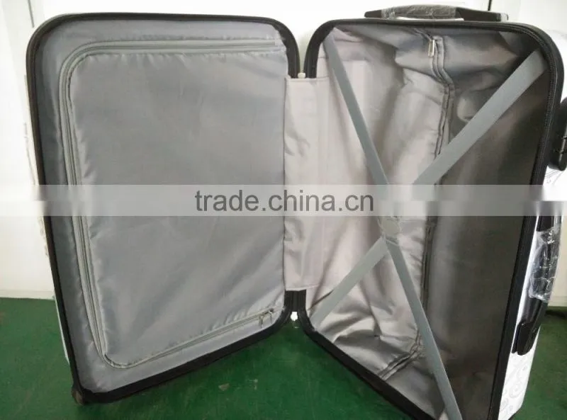 Vintage butterfly printed figures ABS+PC trolley luggage case