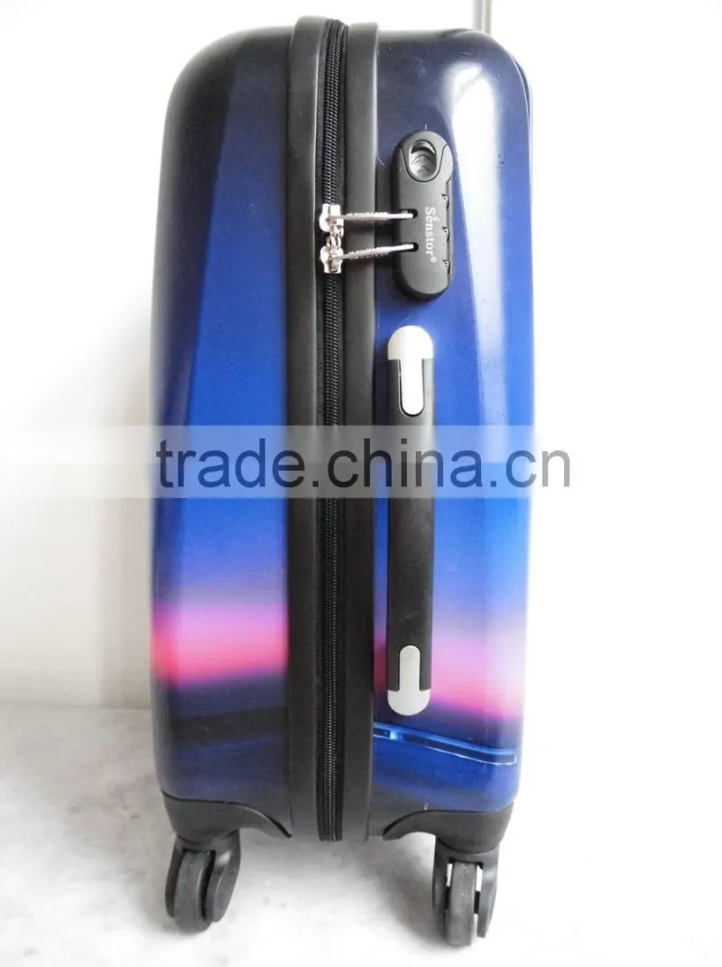 Printed DUBAI Tower ABS+PC trolley luggage case