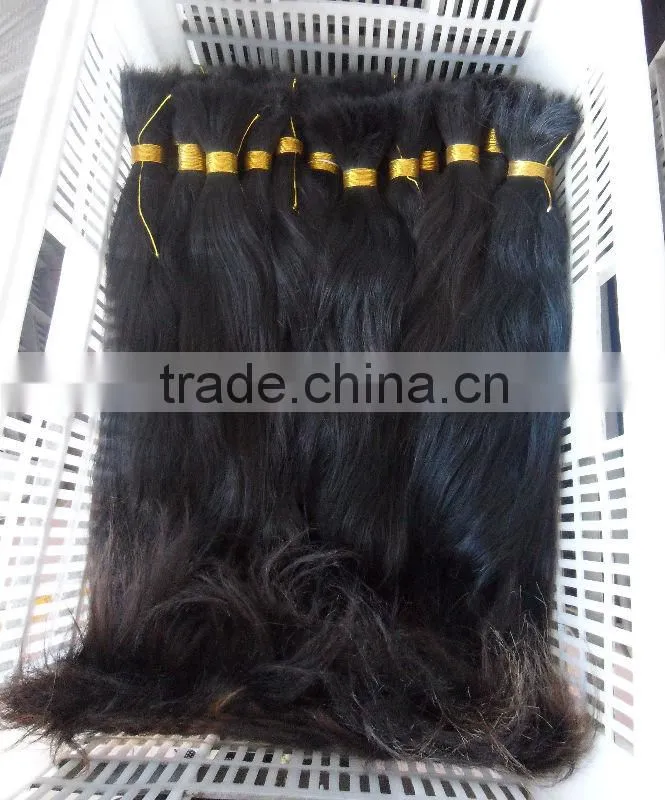 unprocessed virgin single drawn human hair extension