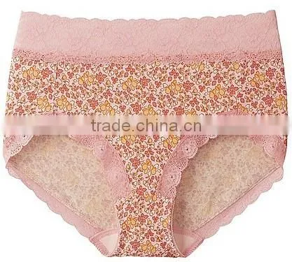new arrival printed cotton spandex briefs ladies underwear
