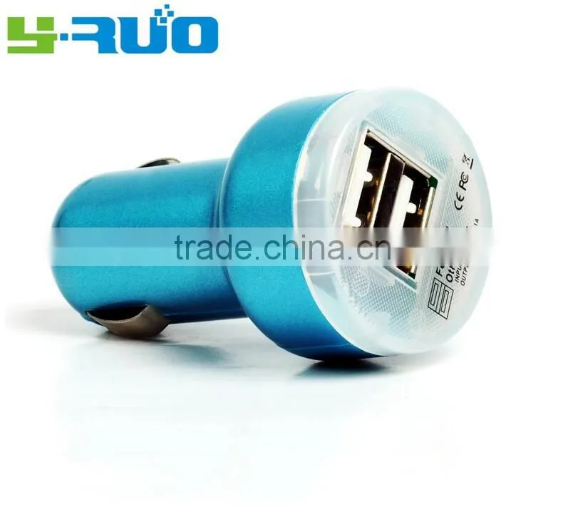 cheapest china mobile phone 5v 2.1A dual usb ports mini car charger for iphone 6s, tablet pc