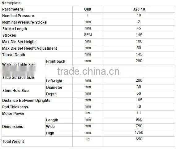 Auto punch press machine hydraulic hot sale