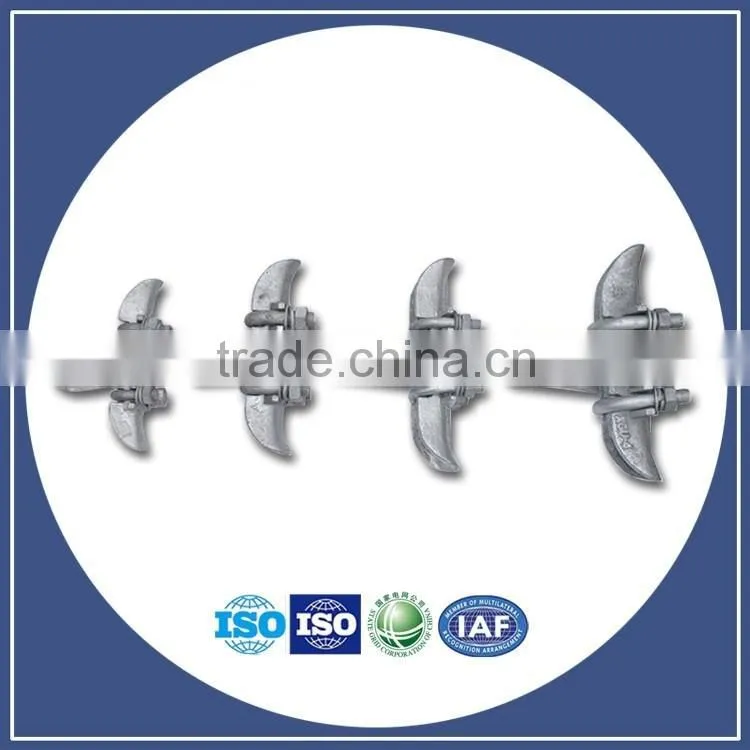 NE (NX) wedge type Clamps insulated wedge clamp Galvanized steeel ftth cable wedge clamp