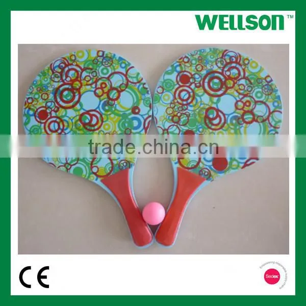 OEM logo printed beach tennis ball rackets