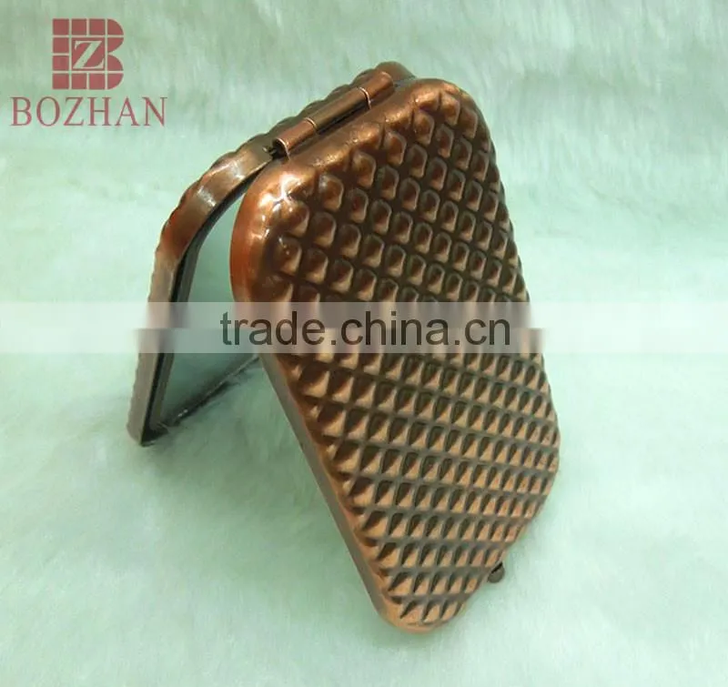 Good sale cosmetic rhinestone mirror/antique rhinestone promotional gift pocket mirror
