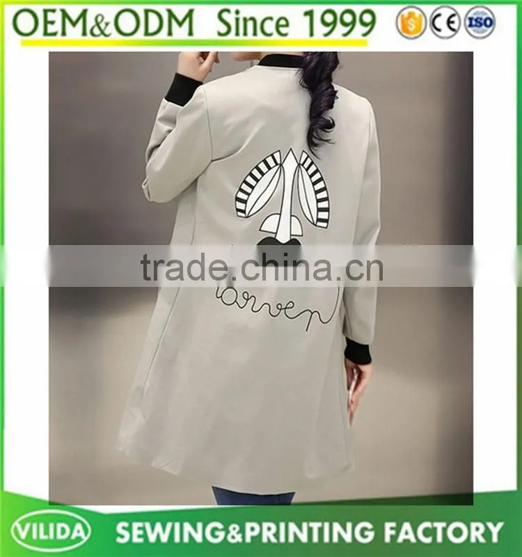 wholesale cheap price womens coat custom new design women's long coat