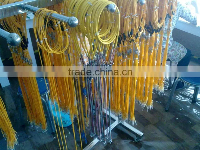 1 Meters LC Simplex Fiber Optic Pigtail 9/125 yellow color 0.9mm 2.0mm 3.0mm