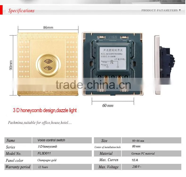 welcome OEM service BEST SELLING voice control switch