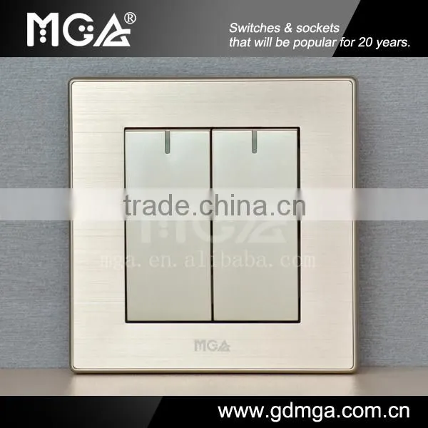 MGA Q7L Series Q-K02A 2 Gang Switch