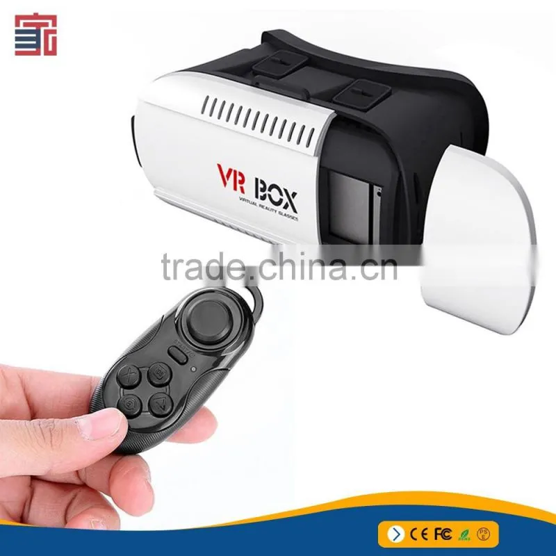 Hot New products for 2016 portable 2nd generation VR BOX 2 Virtual Reality 3D Glasses for blue film video open sex video
