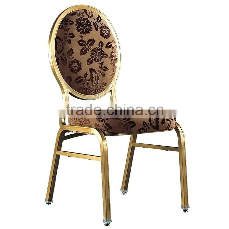 Wholesale luxury stackable metal hotel wedding chair antique banquet chair