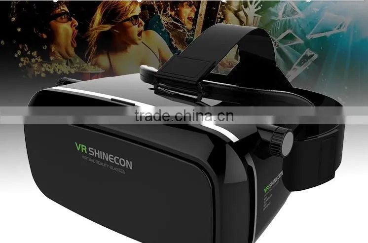 2016 VR Shinecon 3d Virtual Reality Glasses Head Headset VR Box 3D Glasses