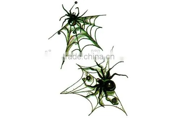 Hot sale spider design body water transfer temporary tattoo sticker