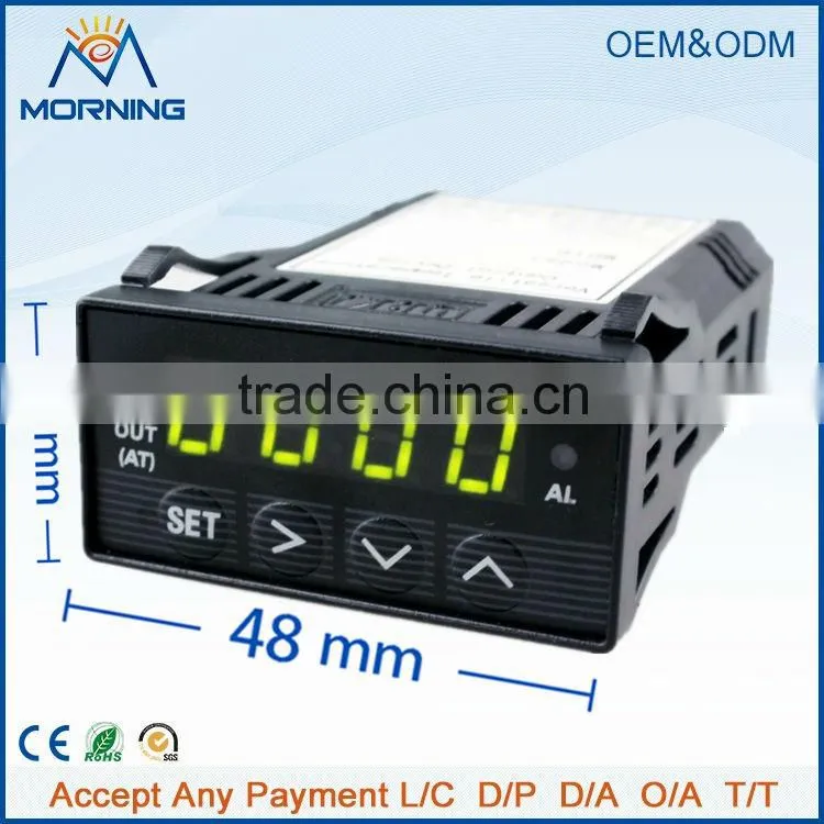 XMT7100 Enail Panel Size 48*24mm Mini White Led Digital Display Industrial Use DC 12V PID Auto Tuning Temperature Controller