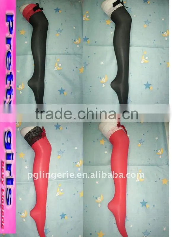 opaque sexy stocking stuffer m1387,lace top stockings,sexy leisure stockings